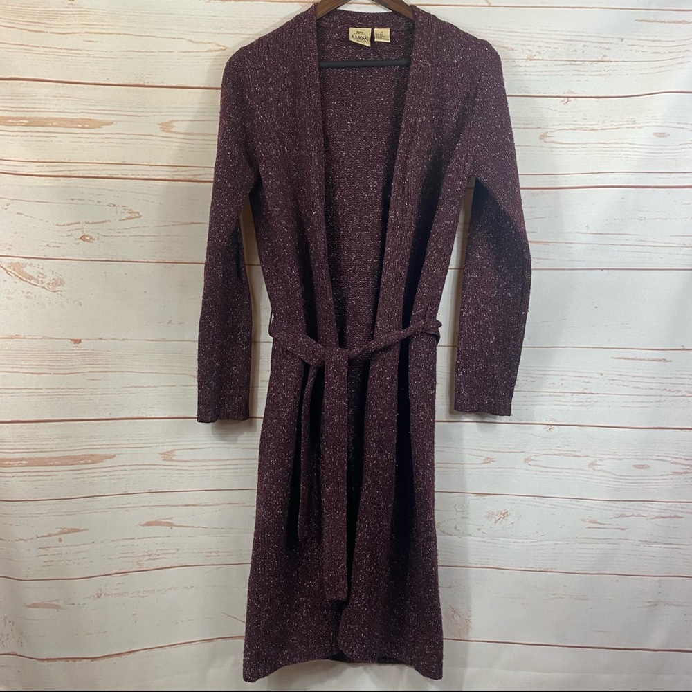 Vintage B.Moss Wool & Silk Blend Long Cardigan